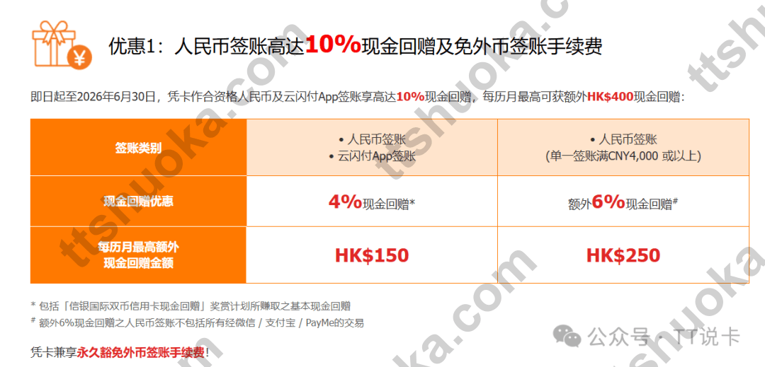信银国际GBA 10%现金回赠活动截图