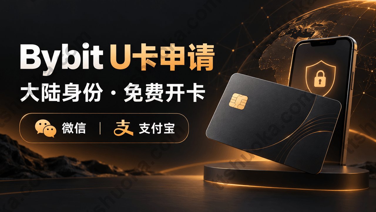 Bybit U卡申请：大陆身份免费开卡、微信与支付宝支付封面
