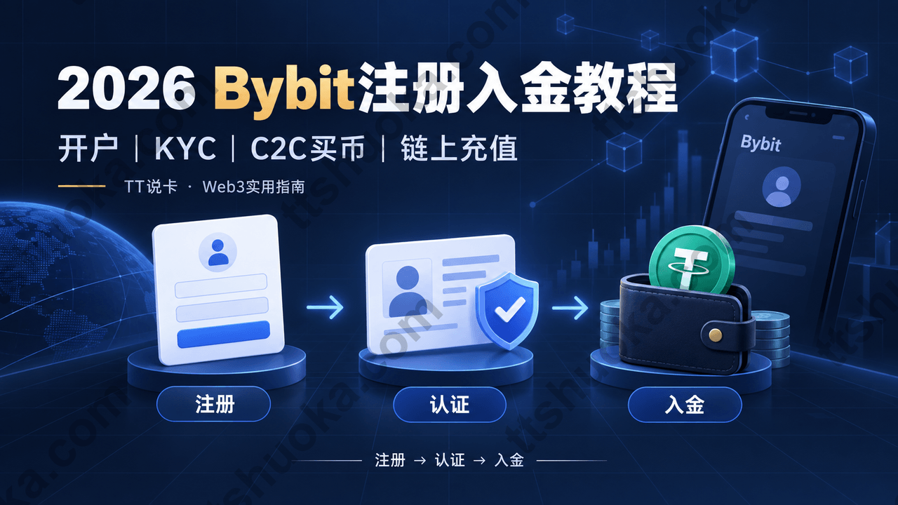 2026年 Bybit 交易所注册、入金和账户功能教程封面